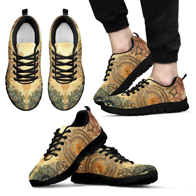 Mandala-shoes-6teenth Outlet-Men's Sneakers - Black - Mandala-US5 (EU38)-Vibe Cosy™