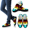 Fire and Turquoise Men's Slip Ons-6teenth World™-Kid's Sneakers-US8 (EU40)-Vibe Cosy™