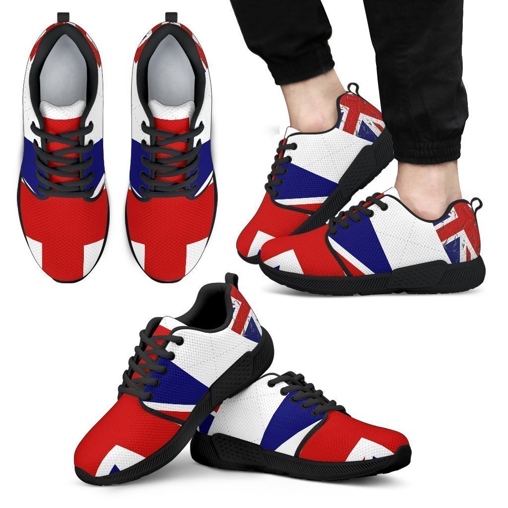 U.K. Flag Men's Athletic Sneakers-6teenth World™-Men's Athletic Sneakers-US5 (EU38)-Vibe Cosy™