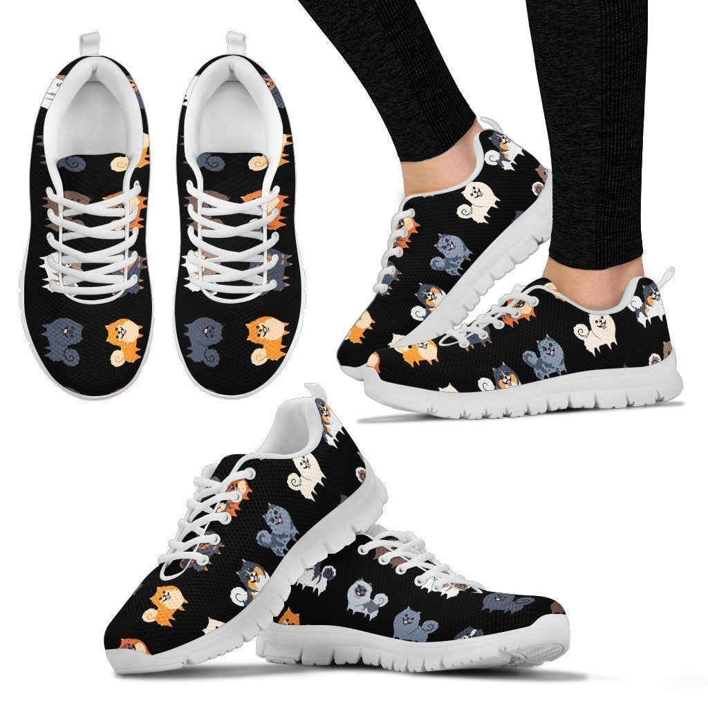 Pomeranian Lover Women's Sneakers-6teenth World™-Women's Sneakers-US5 (EU35)-Vibe Cosy™