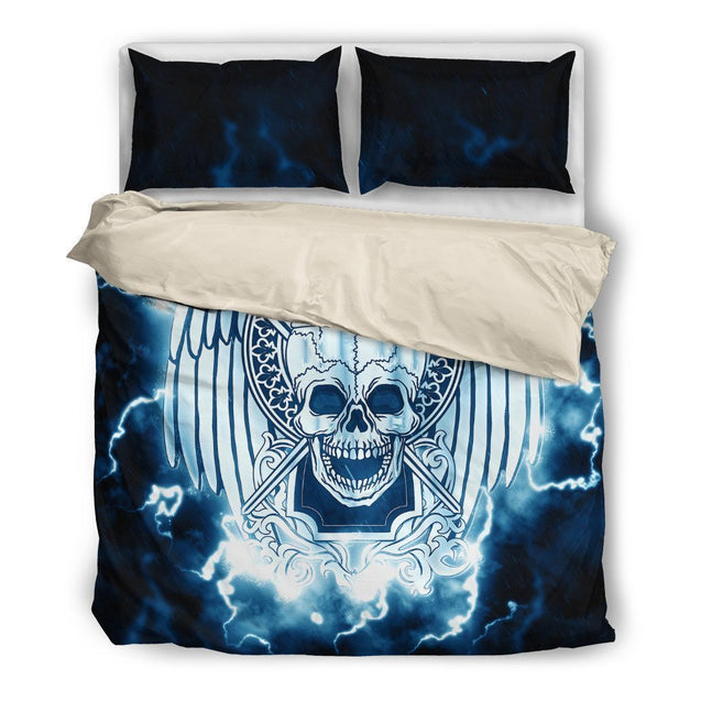 Skull and Lighting-6teenth World™-Bedding Set-Twin-Vibe Cosy™