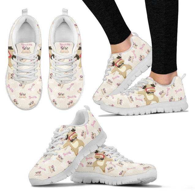 Pug Women's Sneakers-6teenth World™-Women's Sneakers-US5 (EU35)-Vibe Cosy™