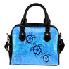 Turtle And Hibiscus Shoulder Handbag 06 - AH-SHOULDER HANDBAGS-Alohawaii-Shoulder Handbag-Black-PU leather-Vibe Cosy™