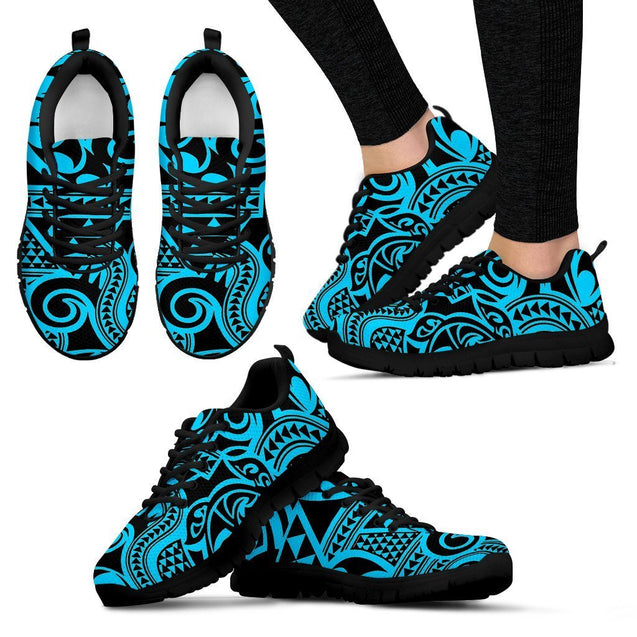 Poly Tribal Sneakers 05 - AH - J9-SNEAKERS-Alohawaii-Women's Sneakers-US5 (EU35)-Black-Vibe Cosy™