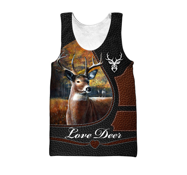 Love Deer 3D All Over Printed Shirts For Men And Woman