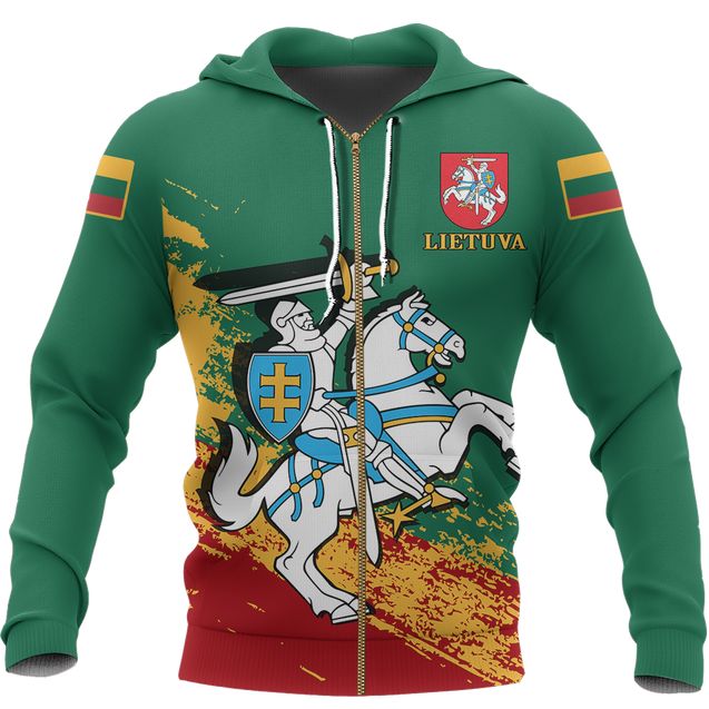 Lithuania Special Hoodie - New Update-Apparel-Phaethon-Zipped Hoodie-S-Vibe Cosy™