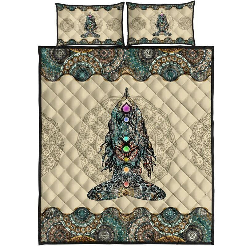 Yoga Chakra Quilt Bedding Set TA27042001-Quilt-TA-Queen-Vibe Cosy™
