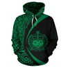 Samoa Polynesian Hoodie - Circle Style Green Color-ALL OVER PRINT HOODIES (P)-Phaethon-Hoodie-S-Vibe Cosy™