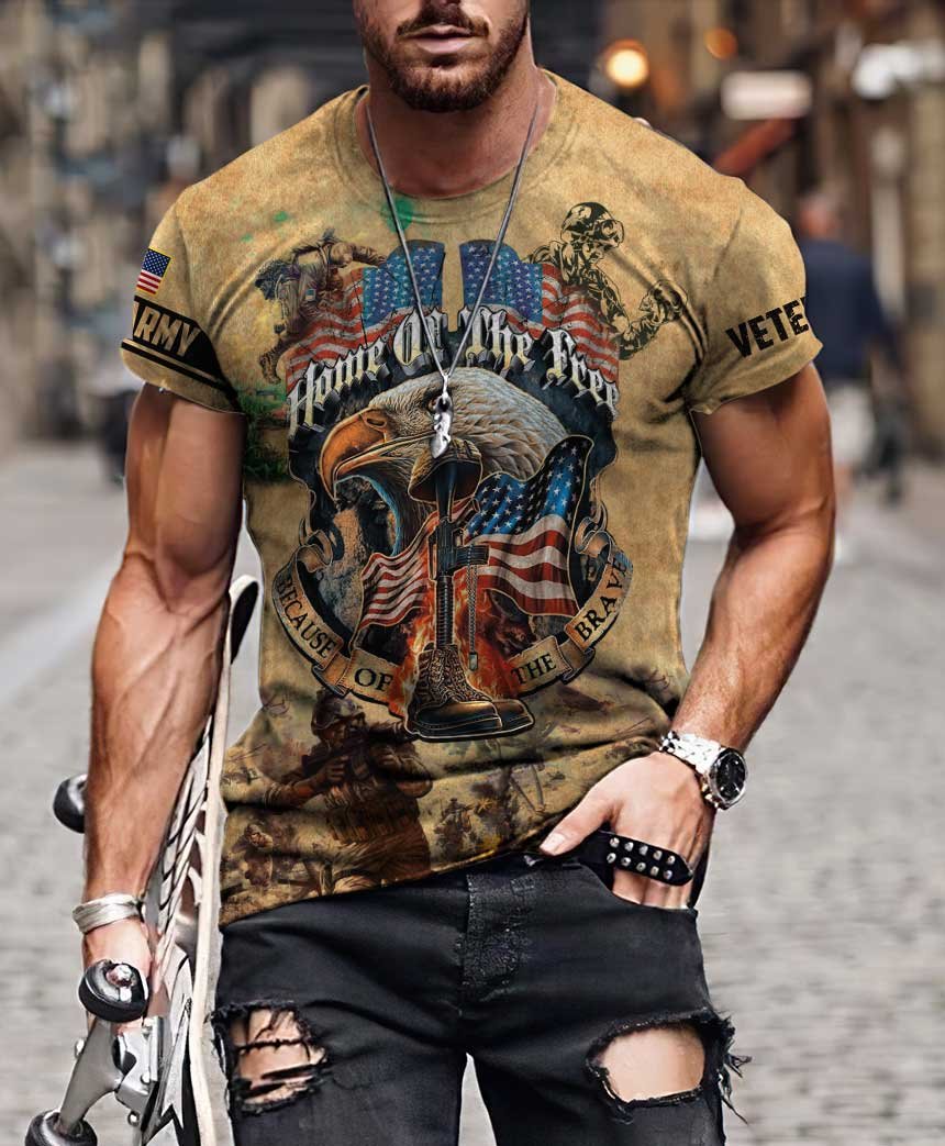 American U.S Army Veteran 3D All Over Printed Unisex Shirts