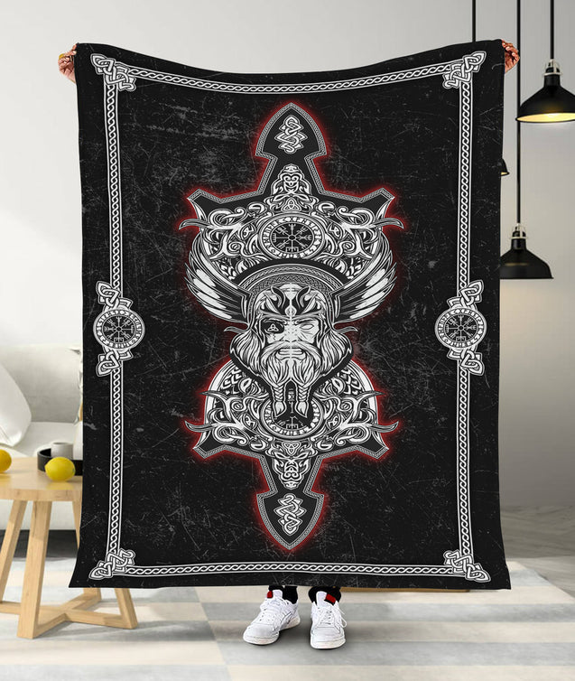 Viking 3D All Over Printed Blanket