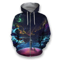 3D all over print Starry Sky-Apparel-HbArts-Zip-Hoodie-S-Vibe Cosy™