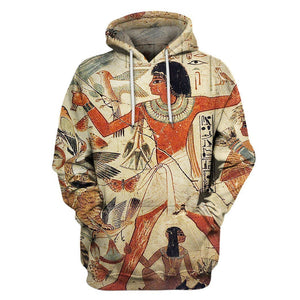 All Over Printed Ancient Egyptian Words-Apparel-HbArts-Hoodies-S-Vibe Cosy™