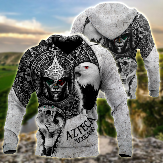 Mexican Aztec Warrior 3D All Over Printed Hoodie Shirt by SUN QB06302006-Apparel-SUN-Hoodie-S-Vibe Cosy™