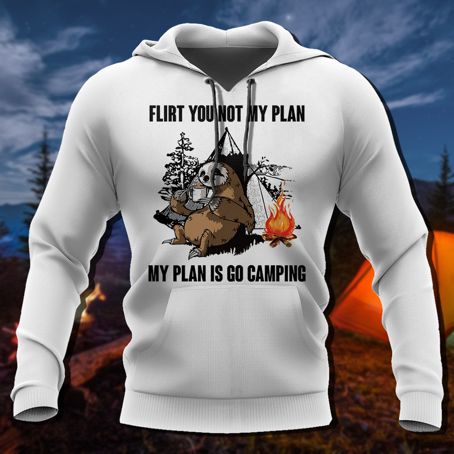 Flirt you not my plan my plan is go camping NNKSL1-Apparel-NNK-Hoodie-S-Vibe Cosy™
