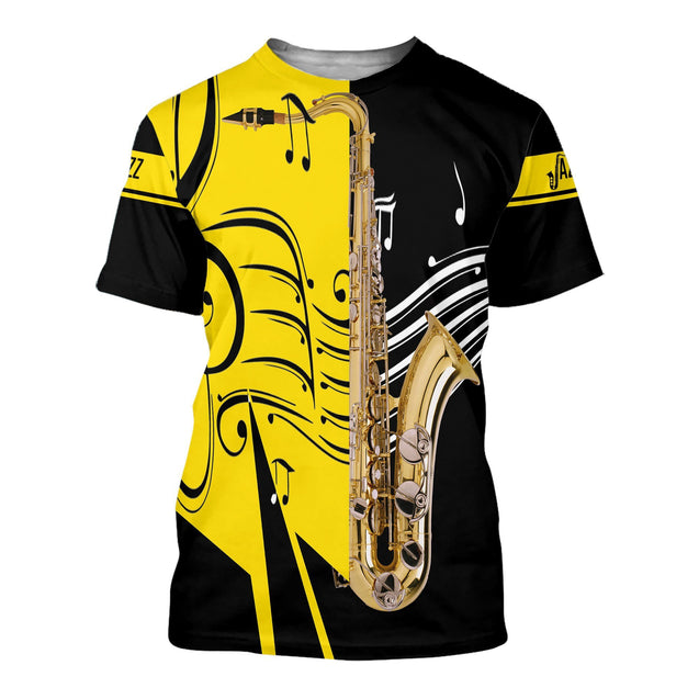 Saxophone music 3d hoodie shirt for men and women HG1142-Apparel-HG-T-shirt-S-Vibe Cosy™