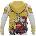 Rampant Lion of The Royal Arms of Scotland Hoodie Yellow NNK 1501-Apparel-PL8386-Zip Hoodie-S-Vibe Cosy™