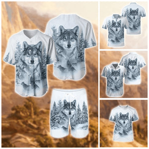 Wolf Native American  3D All Over Printed Unisex Shirts