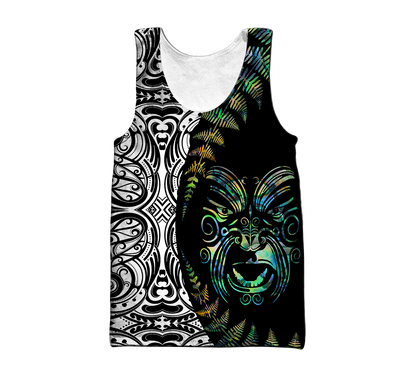 Maori paua shell 3d all over printed shirt and short for man and women HHT21072003-Apparel-PL8386-Tank top-S-Vibe Cosy™