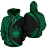 Samoa Polynesian Hoodie - Circle Style Green Color-ALL OVER PRINT HOODIES (P)-Phaethon-Hoodie-S-Vibe Cosy™