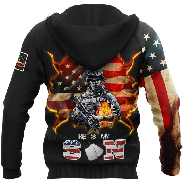 All Over Printed My Son Is A Soldier Hoodie DA04092020-MEI