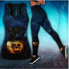 Halloween Skull Black Cat Combo Outfit For Women AM082022-LAM