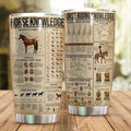 Horse Riding Knowledge Stainless Steel Tumbler TA031810-TA-Vibe Cosy™