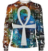 All Over Printed Egyptian Cross Galaxy-Apparel-HbArts-Sweatshirt-S-Vibe Cosy™