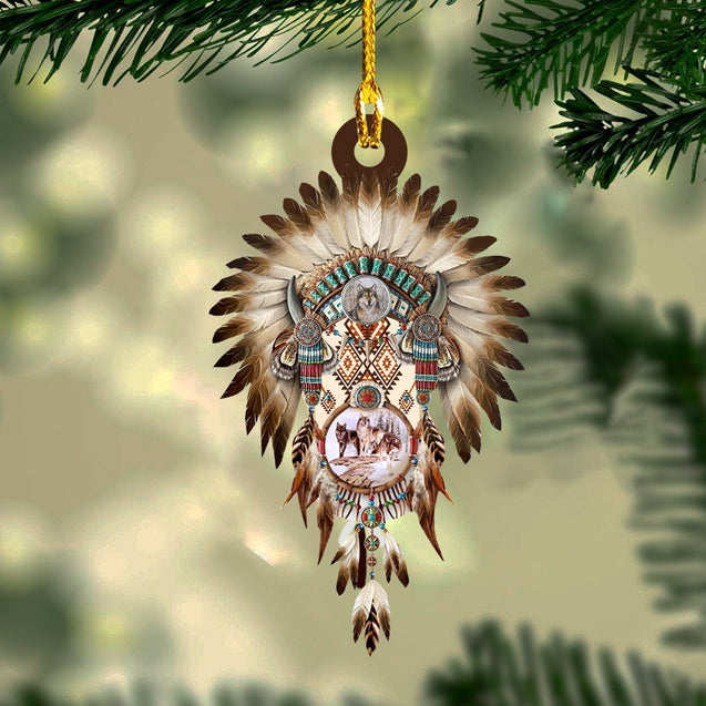 Native American Custom SHAPED ORNAMENT