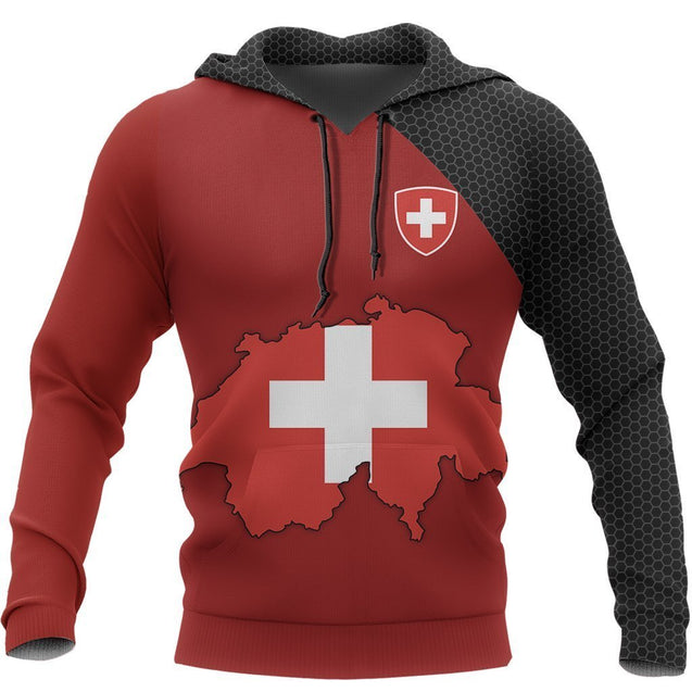 Switzerland Map Special Hoodie-Apparel-Phaethon-Hoodie-S-Vibe Cosy™