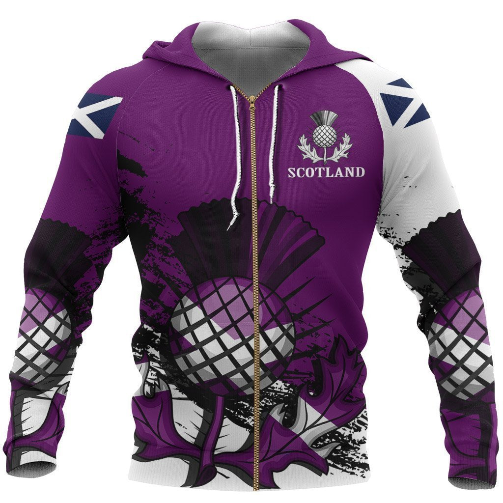 Scotland Pullover Hoodie Violet Version-Apparel-HD09-Zip Hoodie-S-Vibe Cosy™