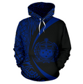 Samoa Polynesian Hoodie - Circle Style Blue Color-ALL OVER PRINT HOODIES (P)-Phaethon-Hoodie-S-Vibe Cosy™