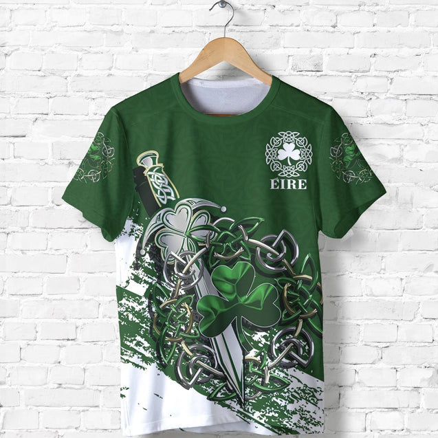 Celtic Shamrock & Sword Pullover Hoodie A7-Apparel-HD09-T-Shirt-S-Vibe Cosy™