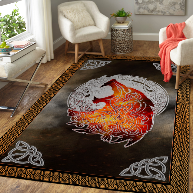 Viking 3D All Over Printed Rug