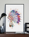 Native American 3D All Over Printed Canvas Poster