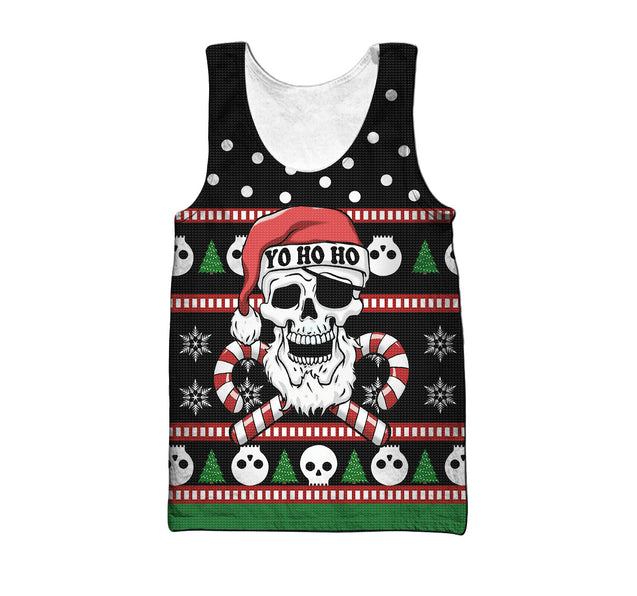 Skulls Christmas 3D All Over Printed Unisex Shirts HHT08122001