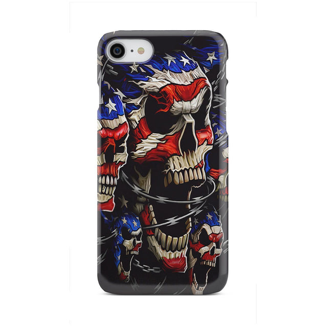 Patriotic Skull Phone Case-Phone Case-wc-fulfillment-iPhone 8-Vibe Cosy™