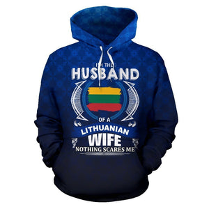 Lithuania - The Husband of a Lithuanian Wife Hoodie-Apparel-Phaethon-Hoodie-S-Vibe Cosy™