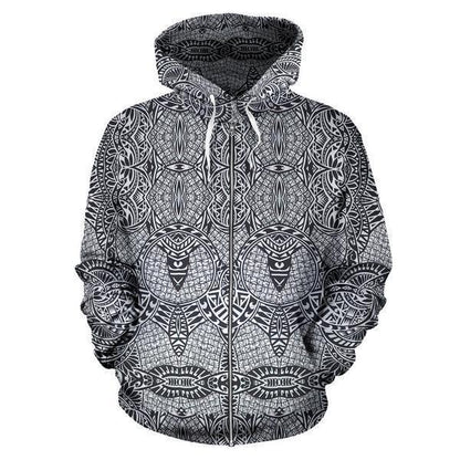 Polynesian Tribal Hoodie 08 - AH - J4-ALL OVER PRINT HOODIES (P)-Phaethon-Hoodie-S-Vibe Cosy™