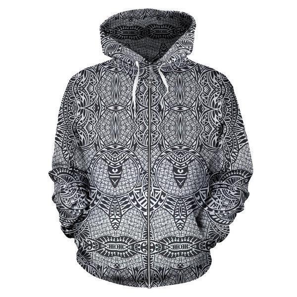 Polynesian Tribal Hoodie 08 - AH - J4-ALL OVER PRINT HOODIES (P)-Phaethon-Hoodie-S-Vibe Cosy™