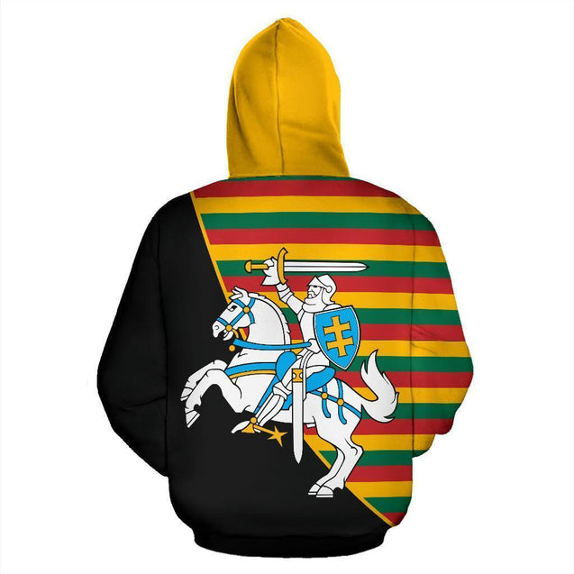 Lithuania Hoodie Vytis Patterns Flag-Apparel-Phaethon-Hoodie-S-Vibe Cosy™