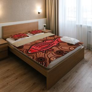 Aboriginal Duvet Cover Fishing Australia Culture design print Bedding set