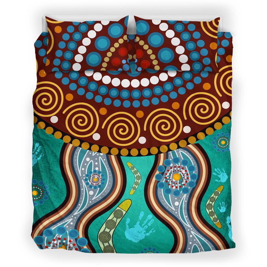 Aboriginal Duvet Cover River Australia Culture design print Bedding set