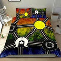 Aboriginal Duvet Cover Heal Spirit Naidoc Australia Culture design print Bedding set