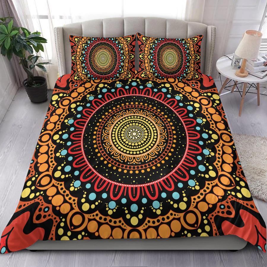 Aboriginal Duvet Cover Style Of Dot Australia Culture design print Bedding set