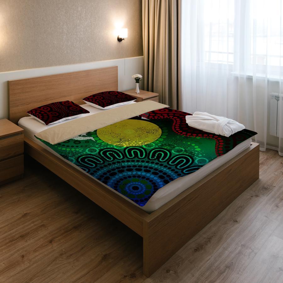 Aboriginal Duvet Cover Inspiration Of Indigenous Australia Culture design print Bedding set