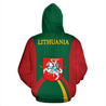 Lithuania Hoodie Coat Of Arms - Sports Style 02-Apparel-Phaethon-Hoodie-S-Vibe Cosy™