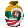 Lithuania Hoodie Flag Roll Into My Heart-Apparel-Phaethon-Hoodie-S-Vibe Cosy™