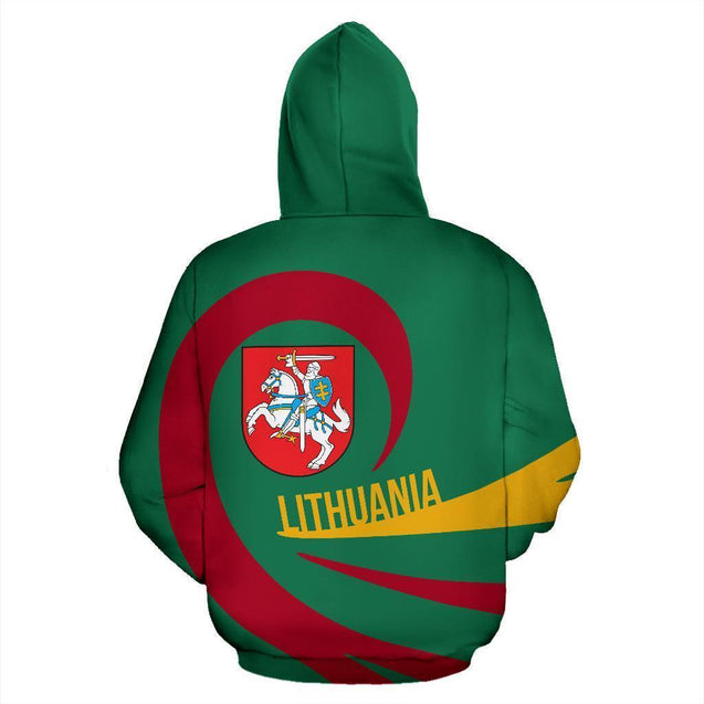 Lithuania Hoodie Coat Of Arms Roll Into My Heart 02-Apparel-Phaethon-Hoodie-S-Vibe Cosy™