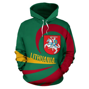 Lithuania Hoodie Coat Of Arms Roll Into My Heart 02-Apparel-Phaethon-Hoodie-S-Vibe Cosy™