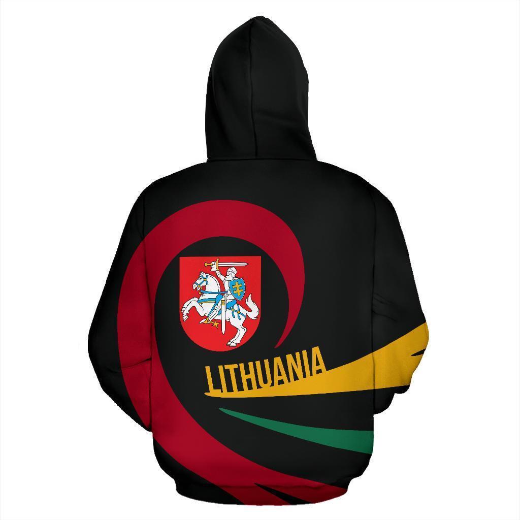 Lithuania Hoodie Coat Of Arms Roll Into My Heart-Apparel-Phaethon-Zipped Hoodie-S-Vibe Cosy™
